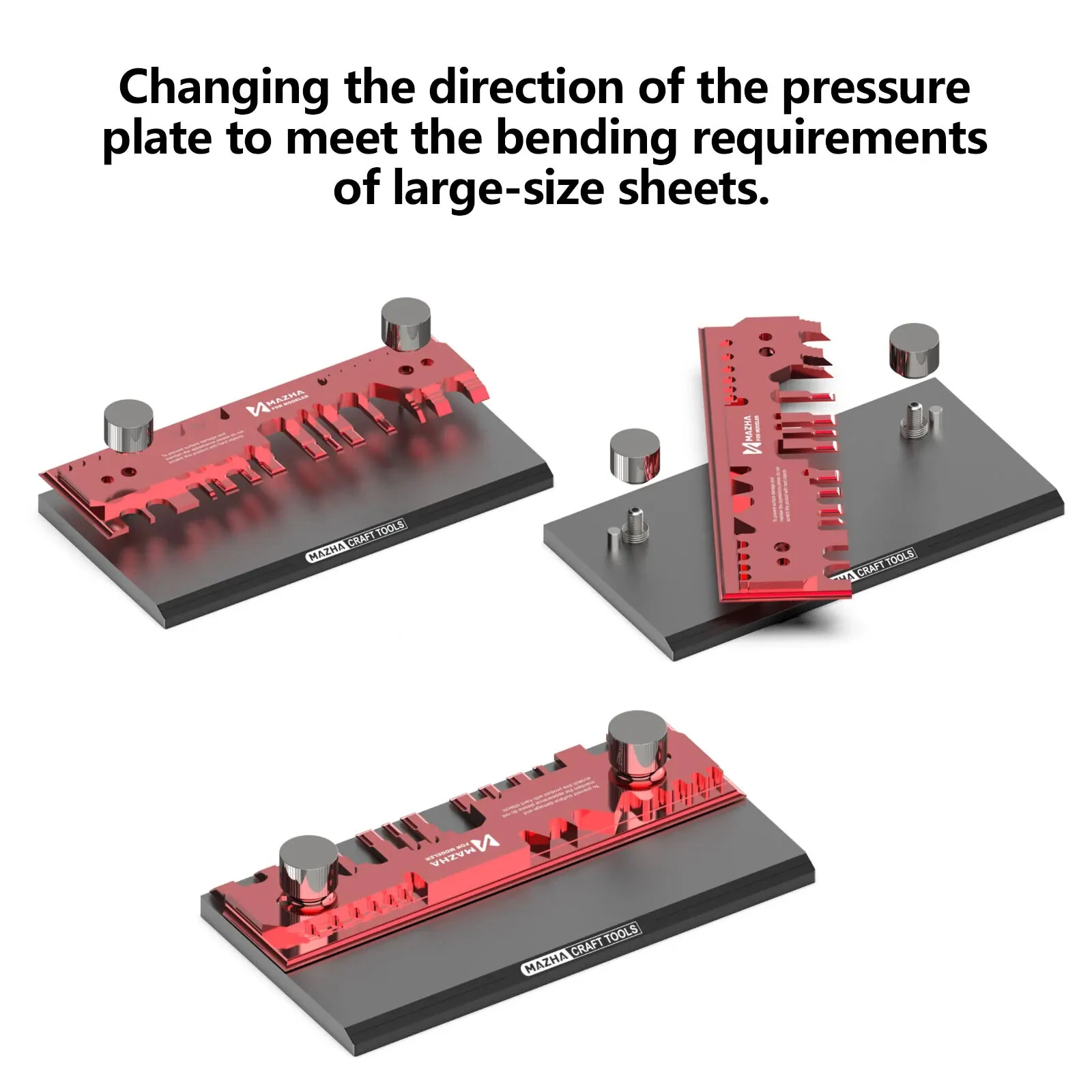 Etched Sheet Bending Vise Large Multi-Directional Photo Etch Bender Anti-Scratch Metal Folding Tool for Scale Model Building — view 6