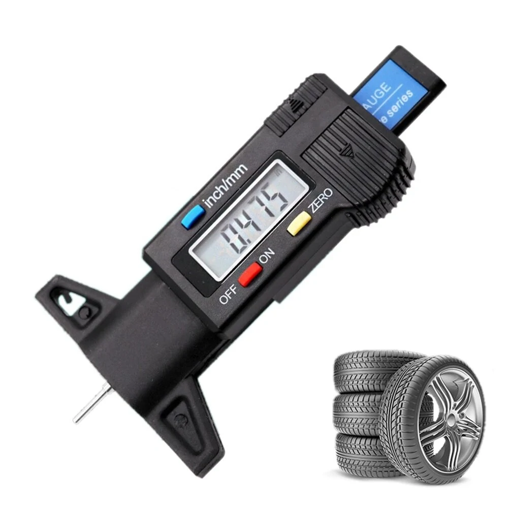 ETOPOO Digital Car Tyre Tire Tread Depth Gauge Meter Auto Tire Wear Detection Measuring Tool Caliper Thickness Gauges Monitoring System