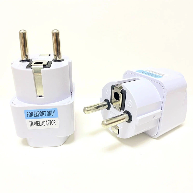 EU Travel Plug Adapter Universal Socket to European Plug Type E/F AC110-250V Voltage Converter Plug for Travel Home Use — view 2