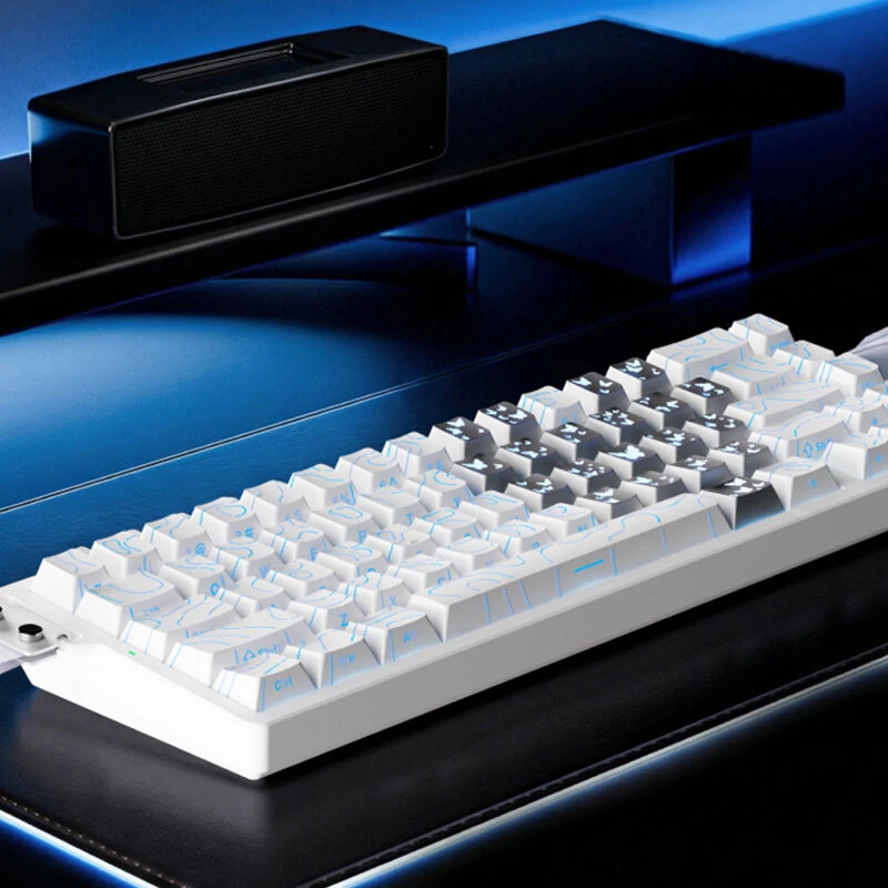 EWEADN ZAP68 Magnetic Switch Mechanical Keyboard 67-Keys Tri-mode ARGB Backlights 8K+128K 7000mAh Battery RT0.01mm 65% Layout Gaming Keyboards — view 6