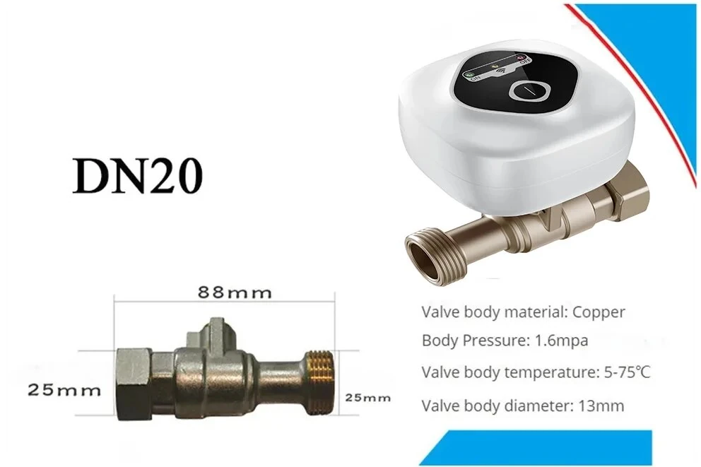 EWelink APP WiFi Smart Valve Water Gas Shutoff Automated Ball Valve DN15/DN20/DN25 Wireless Control for Alexa GoogleAlice — view 8