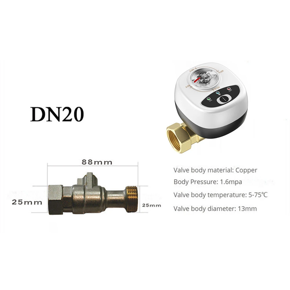EWeLink CZV20 Smart Zigbe Water Vavle for DN15/DN20/DN25 APP Wireless Control Timing Function IP65 Waterproof Ball Valve Work with Alexa Google Assistant SmartThings — view 9
