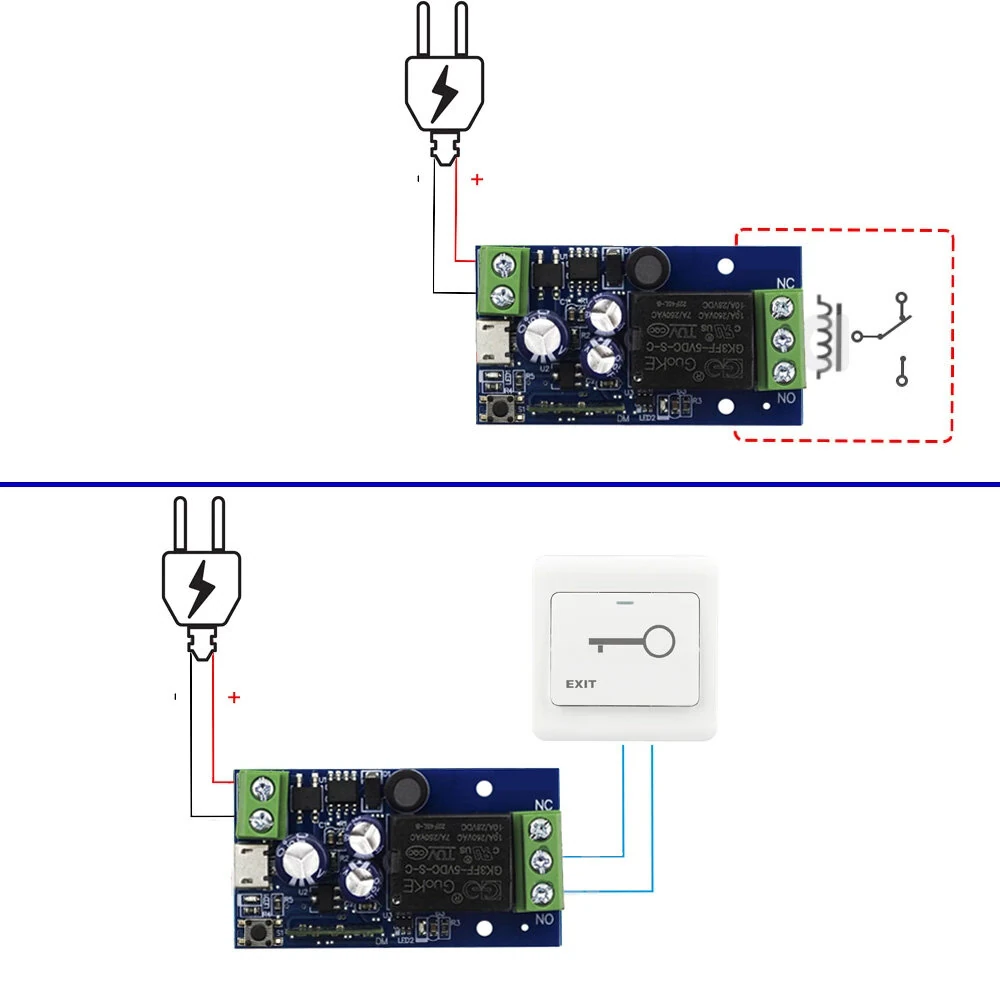 EWelink Smart WiFi Relay Switch DC 5V 12V 24V 48V Wireless Remote Control 1 Channel Alexa Google Home Voice Control — view 4