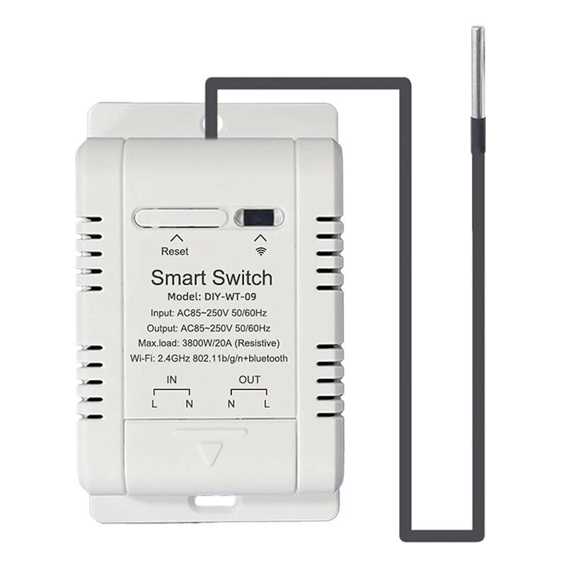 EWeLink Smart WiFi Temperature Humidity Controller Switch 20A 3800W High Power with Temp Sensor Automation Timer Remote App Voice Control with Alexa Google Home — view 8