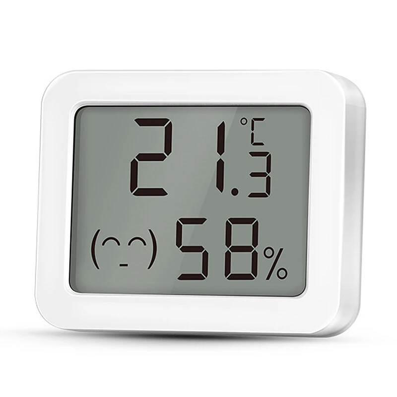 Ewelink Smart Zigbe Temperature Humidity Sensor LCD Display Thermometer Hygrometer APP Remote Control Real-time Monitoring Work with Alexa Google Home