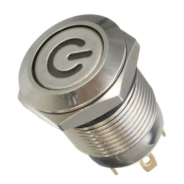 Excellway® 12V 4 Pin Led Metal Push Button Switch Momentary Power Switch Waterproof — view 3