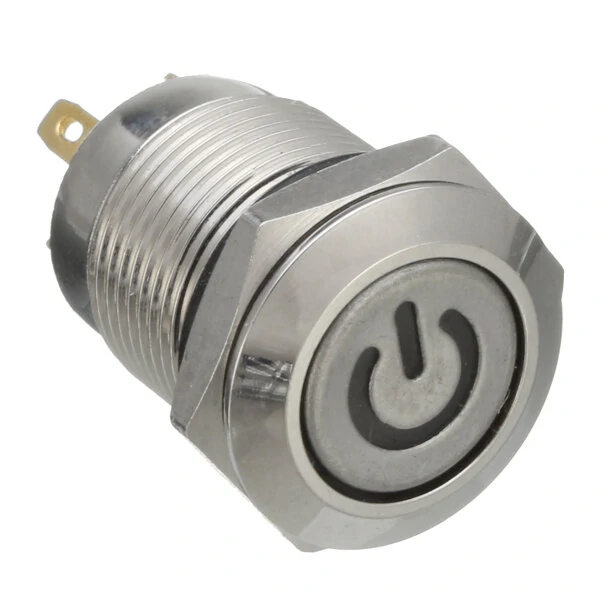 Excellway® 12V 4 Pin Led Metal Push Button Switch Momentary Power Switch Waterproof — view 5