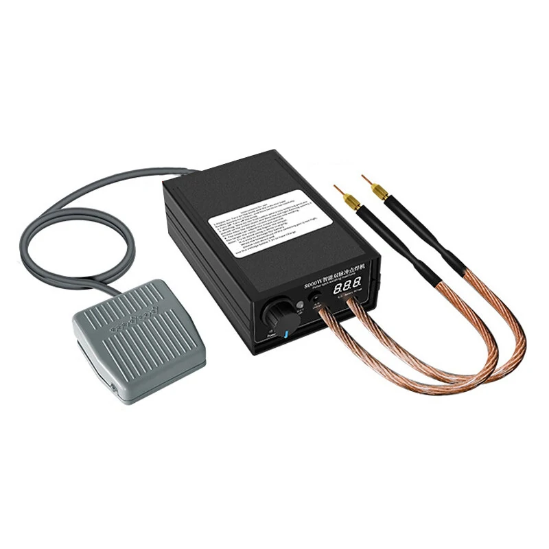Excellway Dual Pulse 8000W Spot Welding Machine Rechargeable Lithium Battery Spot Welding Machine High Power Household Full Set Welding Machine — view 6