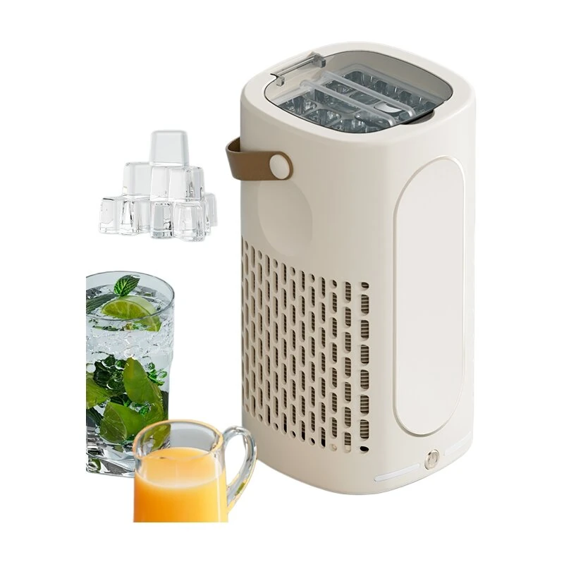 EXPED SMART Portable Mini Countertop Ice Maker Machine Quick 10 Solid Ice Cubes in 20 Mins Quiet & Compact for Home Office Camping Car Use — view 2