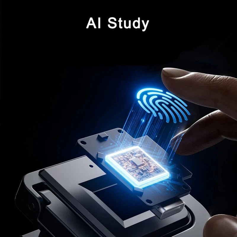 F007 Smart Fingerprint Drawer Lock Cabinet Lock Fingerprint Recognition 20 Prints Type C Emergency Power Anti Pry Zinc Alloy for Home Office — view 4
