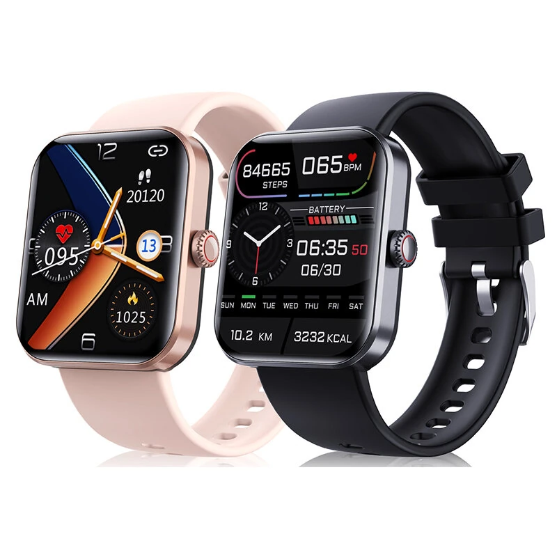 F57L 1.91-inch HD Screen Heart Rate Blood Pressure Blood Glucose SpO2 Monitor Sleep Monitoring Temperature Measurement Multi-sport Modes IP67 Waterproof Smart Watch — view 3