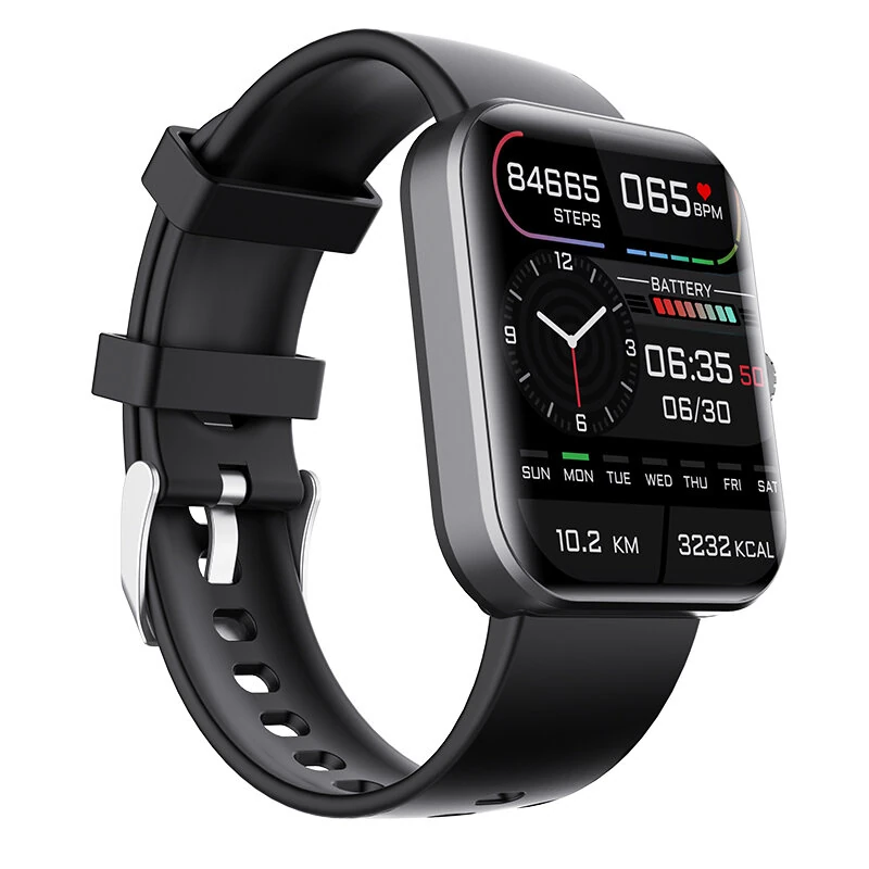 F57L 1.91-inch HD Screen Heart Rate Blood Pressure Blood Glucose SpO2 Monitor Sleep Monitoring Temperature Measurement Multi-sport Modes IP67 Waterproof Smart Watch — view 4