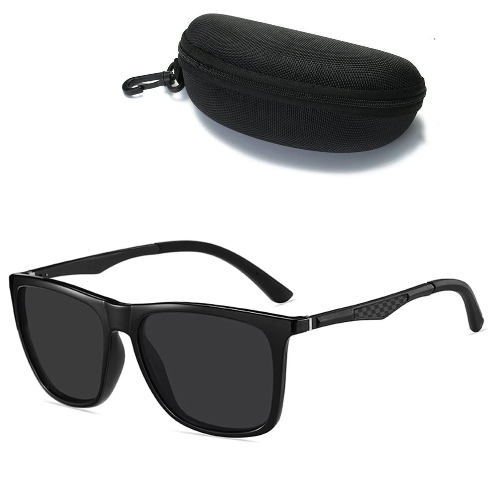 Fashion Black Square TAC Polarized Sunglasses UV400 Protection Sun Eyewear Glasses for Outdoor Cycling Driving Travel Fishing — view 11