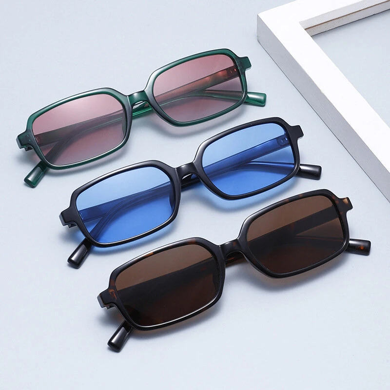 Fashion Small Rectangle Polarized Sunglasses for Women Men UV400 Protection Sun Eyeglasses for Outdoor Travel — view 2