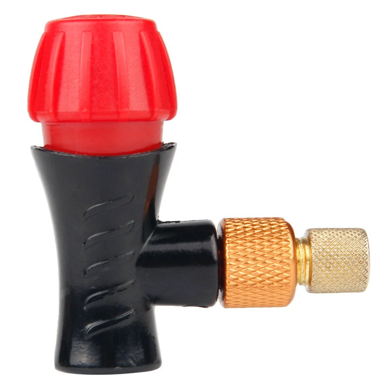 Fast Inflatable Bicycle Inflator Head Portable CO2 Gas Bottle Pump Head Adapter For Bike Air Pump — view 3