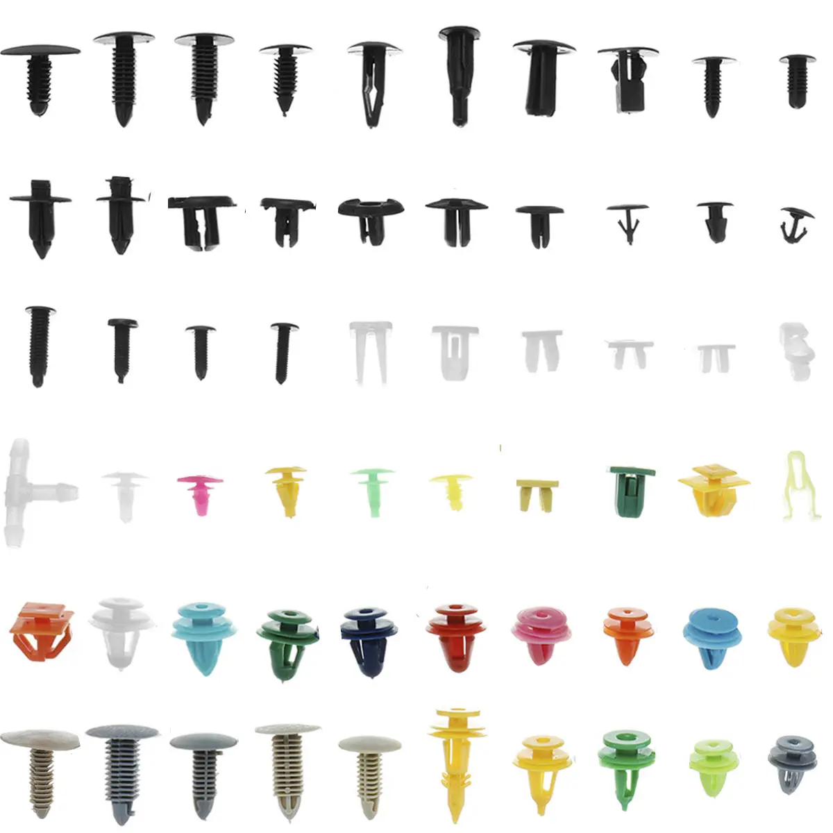 Fastener Clips Rivet Retainer Push Engine Cover 500/800/1000PCS for Car Bumper F — view 2