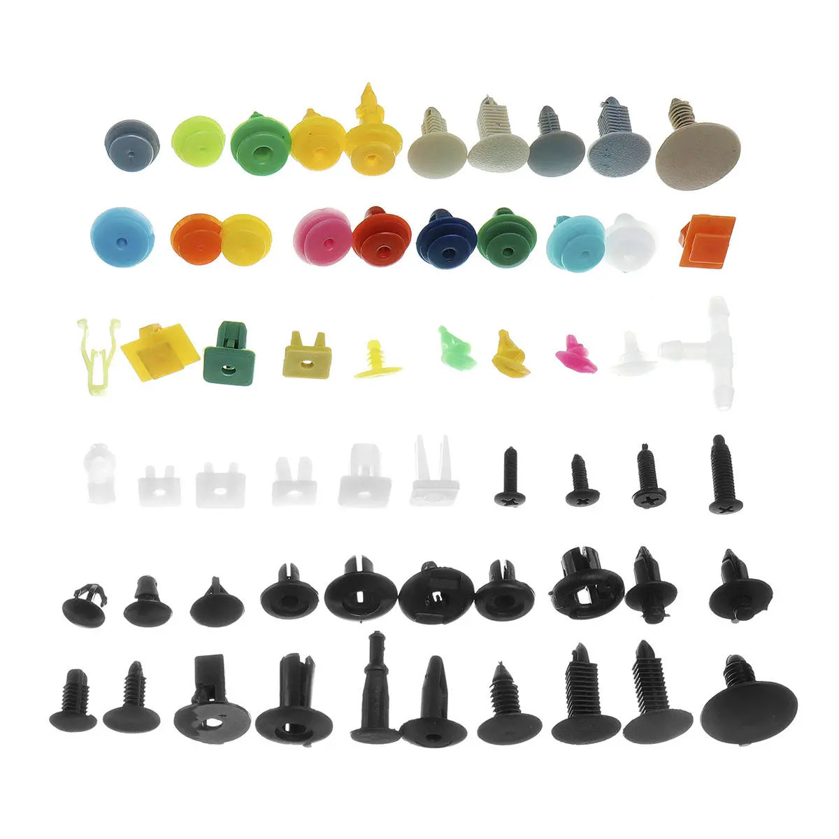 Fastener Clips Rivet Retainer Push Engine Cover 500/800/1000PCS for Car Bumper F — view 3