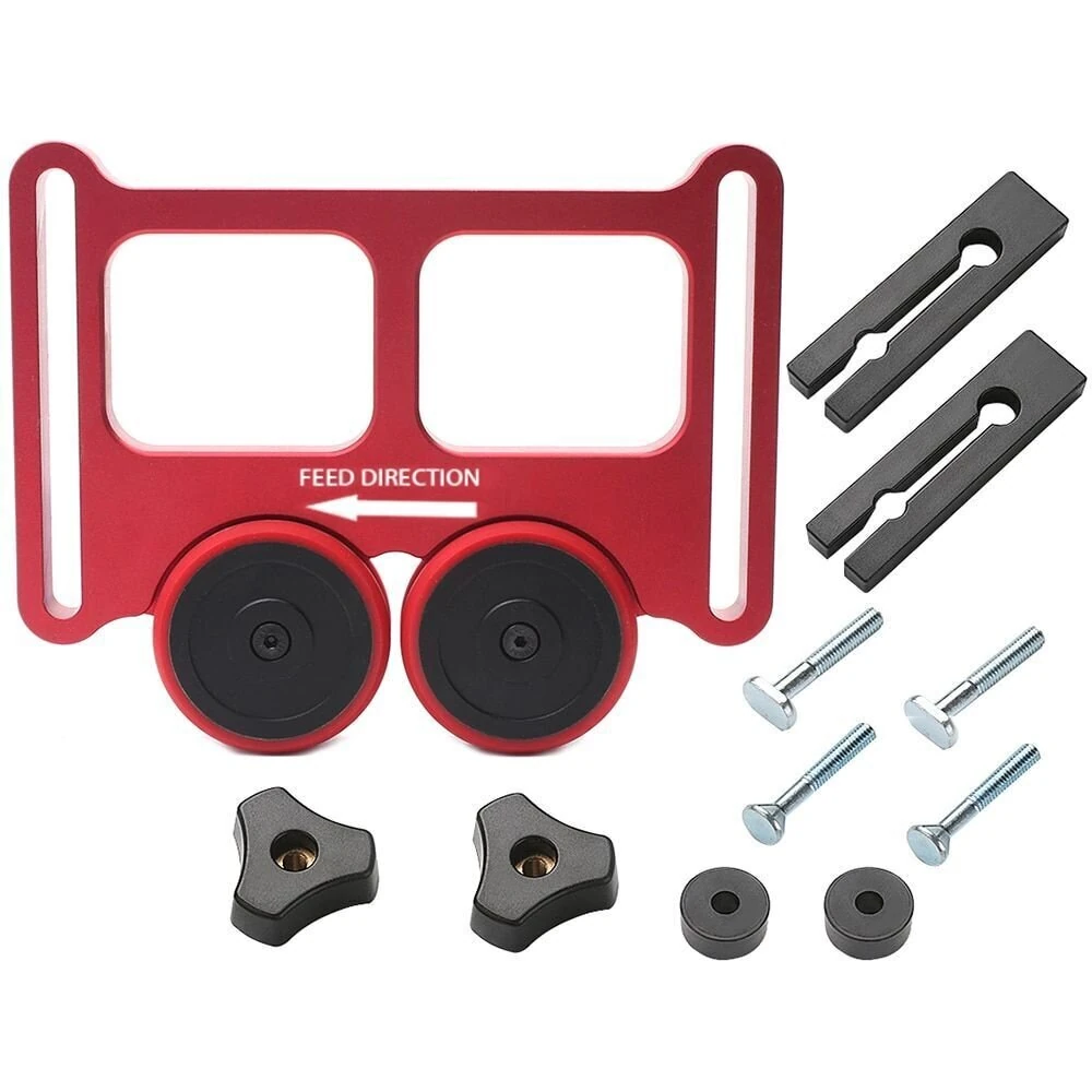Feather Loc Board Saw Table Pressing Feeder Guider Anti Rebound Aluminum Table Saw Bearing Wheel Pressing Feeder — view 6