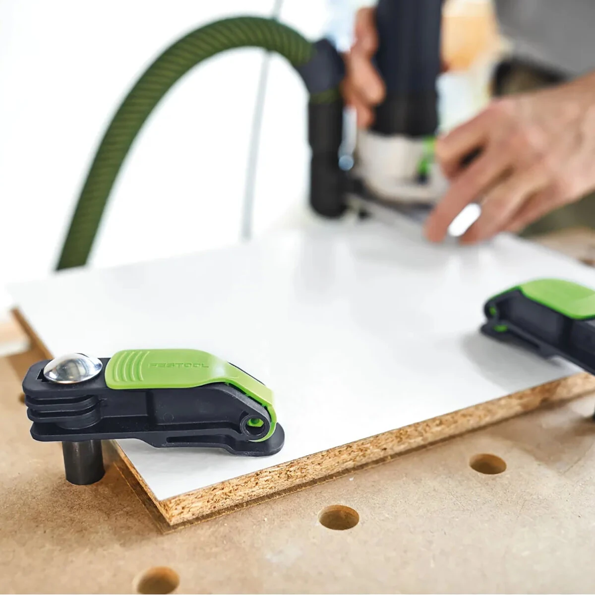 Festool MFT-HZ 80 Lever Clamp 20mm MFT Bench Dog Hold Down Clamp Quick One-Hand Operation Secure Clamping — view 6