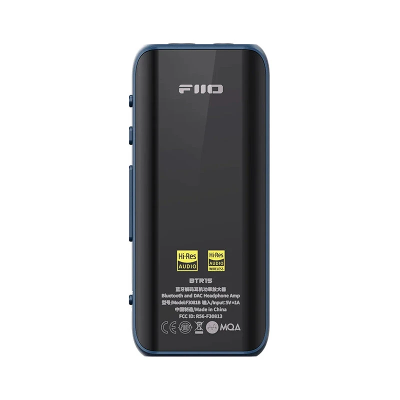 FiiO BTR15 bluetooth Receiver USB DAC AMP Hi-Res Headphone Amplifier ES9219MQ*2 DSD256 LDAC/aptX 3.5mm 4.4mm Outputs — view 3