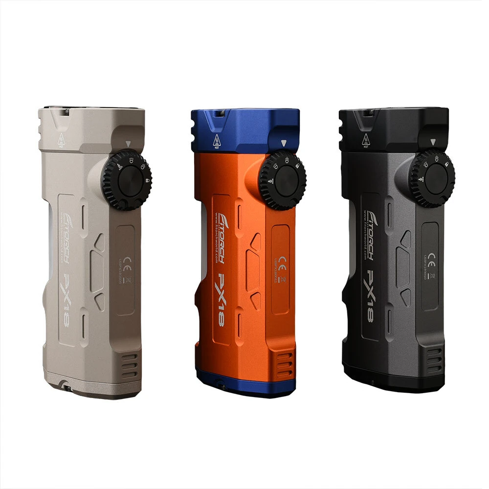 Fitorch PX18 3500 Lumens Magnetic Flashlight with RGB Modes Multi Light Source 5000mAh USB-C Rechargeable IP67 Waterproof for Outdoor — Fitorch