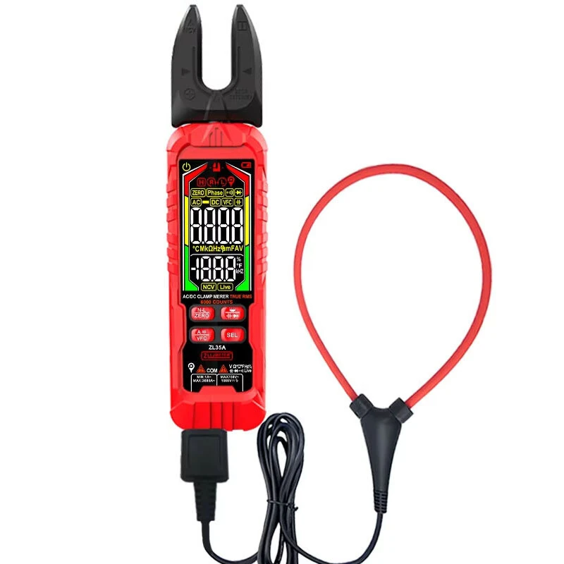 Flexible Clamp Multimeter ZL35A ZL35B 6000A Large Caliber CE Certified AC DC Voltage Current Tester Electrical Maintenance Tool — view 2