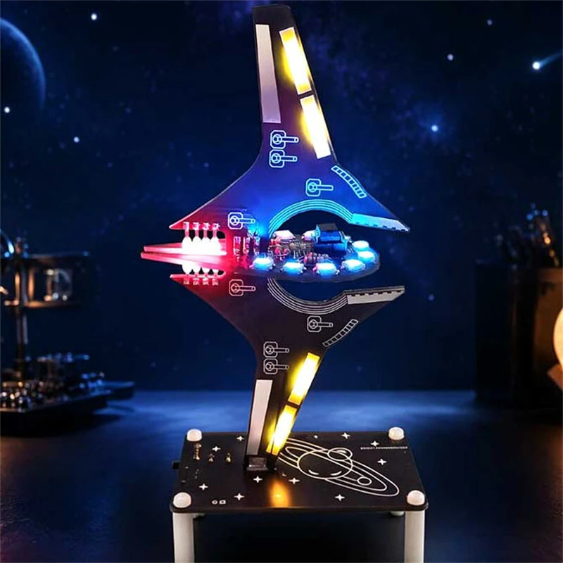 Flowing Halos Universe Starship Kit 5V DC Blue Pink Green Red LED Soldering Decoration Light Kit — view 2