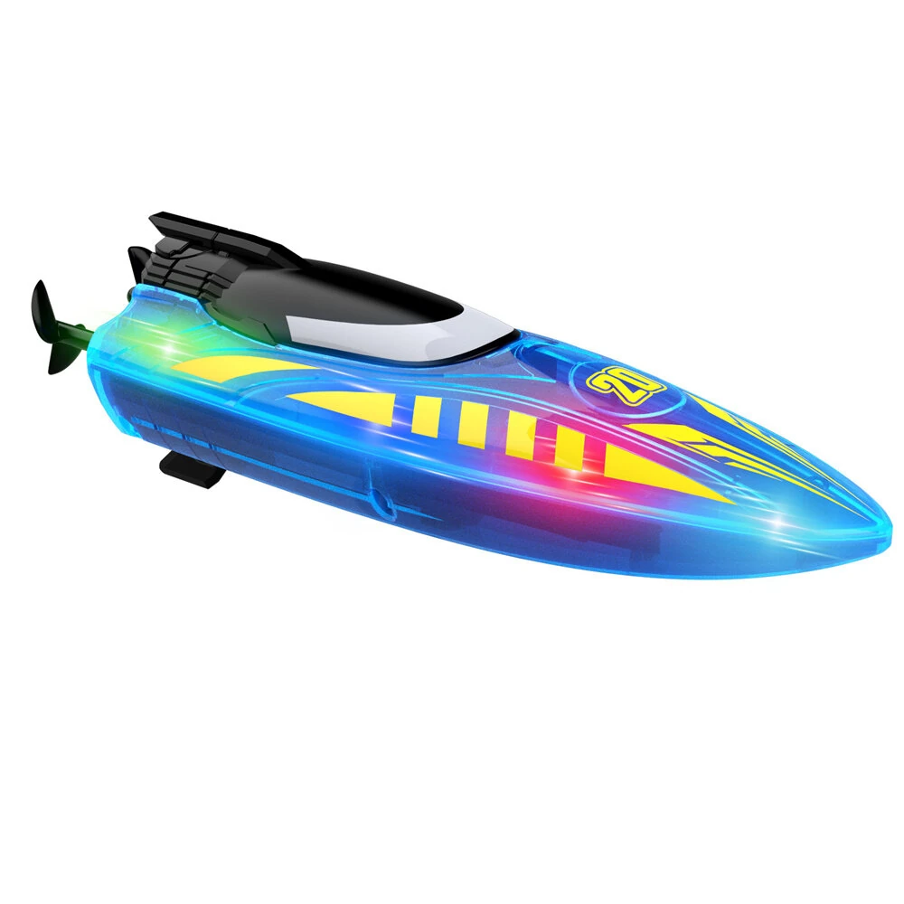 Flytec V777 RTR 2.4G RC Boat Double-sided Rotary Forward Stunt Driving Glowing LED Lights Ship High Speed Remote Control Vehicles Models Toys — view 6