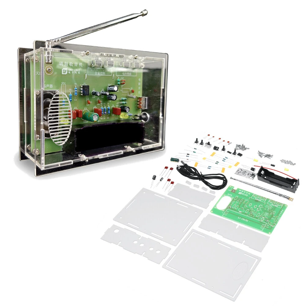 FM Radio DIY Kit RDA5807 FM Radio Receiver 65-108MHz Frequency Modulation TDA2822 Power Amplifier Radio Module Board — view 9