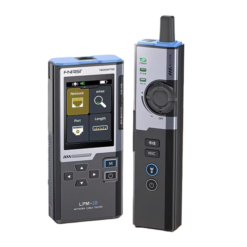 FNIRSI LPM-10A Multifunction Network Cable Tester Anti-Interference Line Finder POE Test NCV Monitoring High Definition Screen Length Measurement RJ45 Port Flashing — image 1