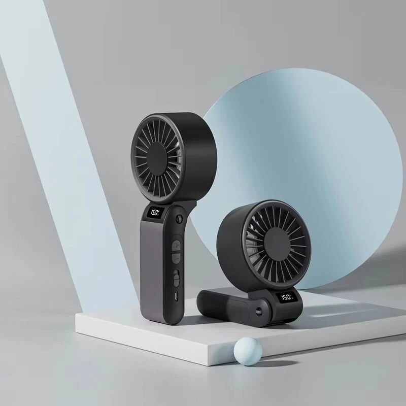 Foldable Handheld Fan 150 High Speed Adjustable Noise Free USB Rechargeable 5000mAh Lightweight Design Cooling — view 8