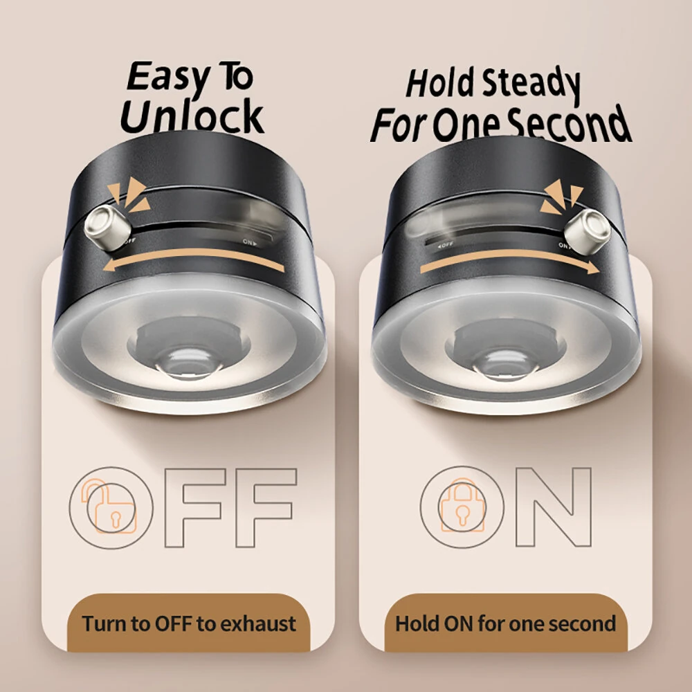 Foldable Magnetic Vacuum Phone Holder 360° Electric Suction Car Mount Double-Sided Swivel Stand for Car Mirror Gym Kitchen — view 8
