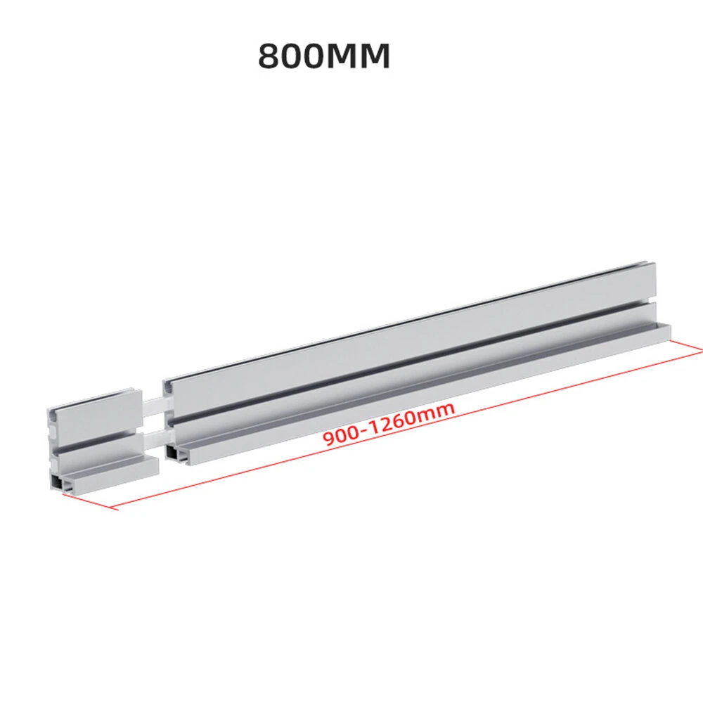 Fonson Adjustable 75 T-Track Miter Saw Fence for Woodworking Accessories Table Saw Fence with Laser Measure 400/600/800/1000mm Miter Gauge Fence Fits Portable Table Saws Band Saws and Cabinet Saws — view 7