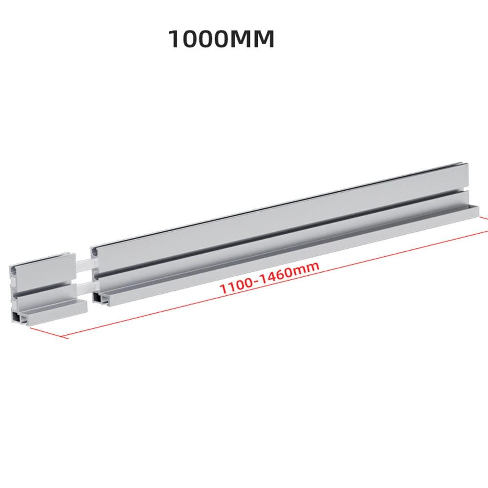 Fonson Adjustable 75 T-Track Miter Saw Fence for Woodworking Accessories Table Saw Fence with Laser Measure 400/600/800/1000mm Miter Gauge Fence Fits Portable Table Saws Band Saws and Cabinet Saws — view 8