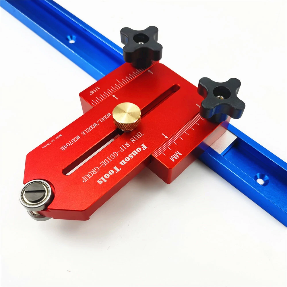 FONSON Upgrade Extended Woodworking Thin Rip Guide Lengthen Table Saw Fast Cutting Limit Fence Workbench T Track Guide Adjustable Positioning Fixing Tool — FONSON TOOLS