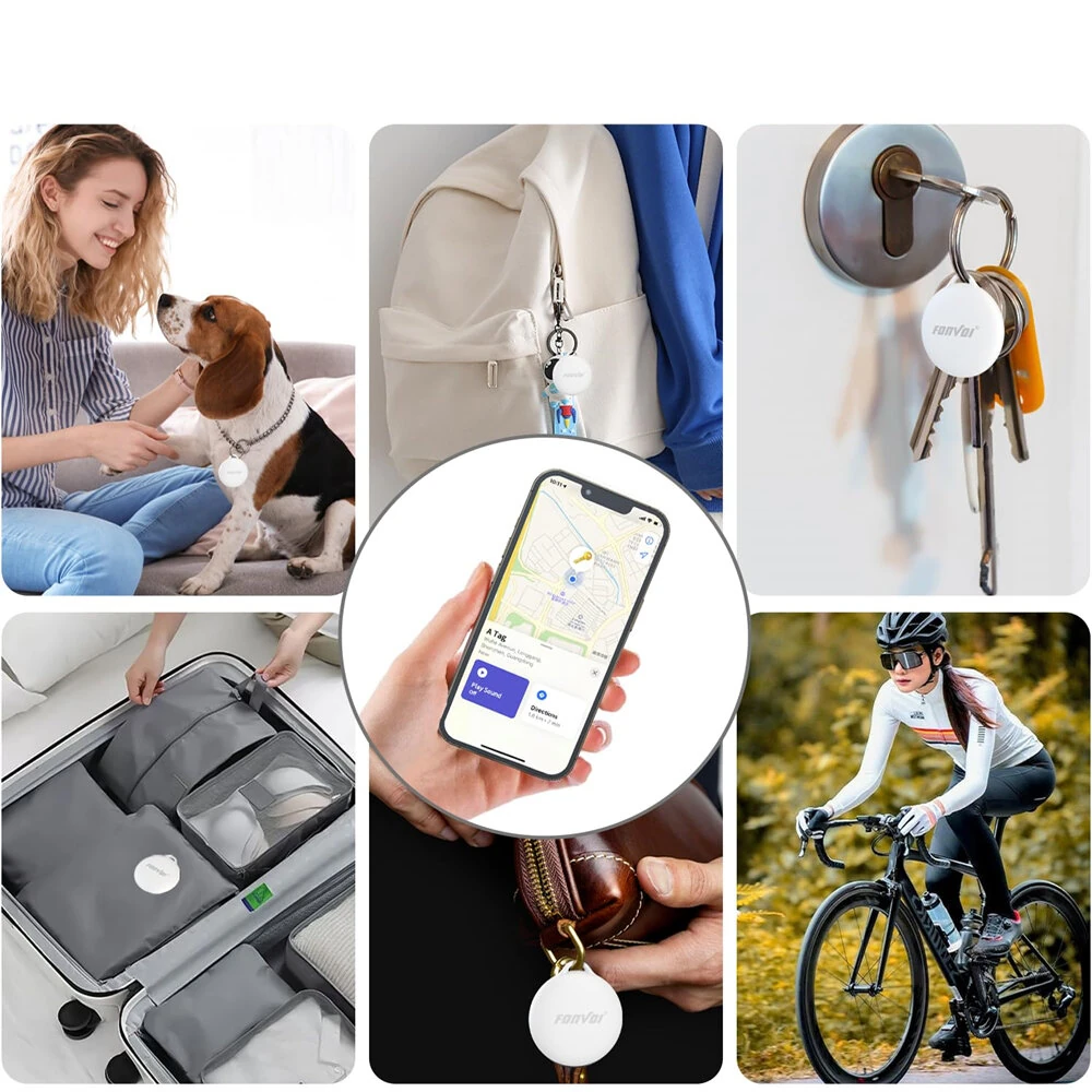 FONVOi AirTag Smart Tracker Tag iOS Find My Bluetooth 5.3 Anti-Loss Locator Finder Item Locator Smart Tags for Keys Bags Luggage Pets Wallet — view 7