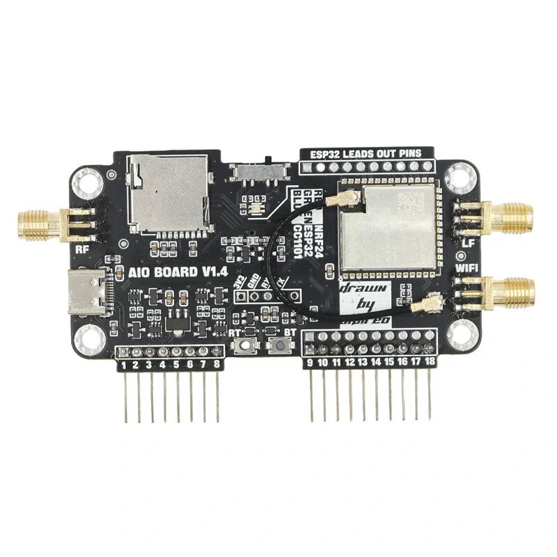 For Flipper Zero Multiboard Expansion Board 2.4G Module Expansion NRF Mousejacker Wifi ESP32 Expansion High Gain CC1101 Module — view 2