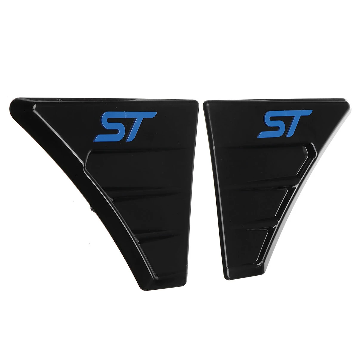 FOR FORD FOCUS MK2 MK3 FIESTA ST Style ZETEC WING VENTS ABS - BLUE LOGO UK — view 2