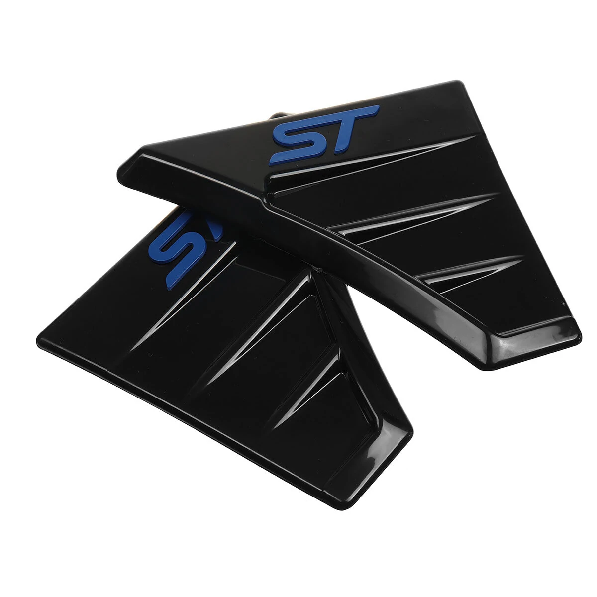 FOR FORD FOCUS MK2 MK3 FIESTA ST Style ZETEC WING VENTS ABS - BLUE LOGO UK — view 5