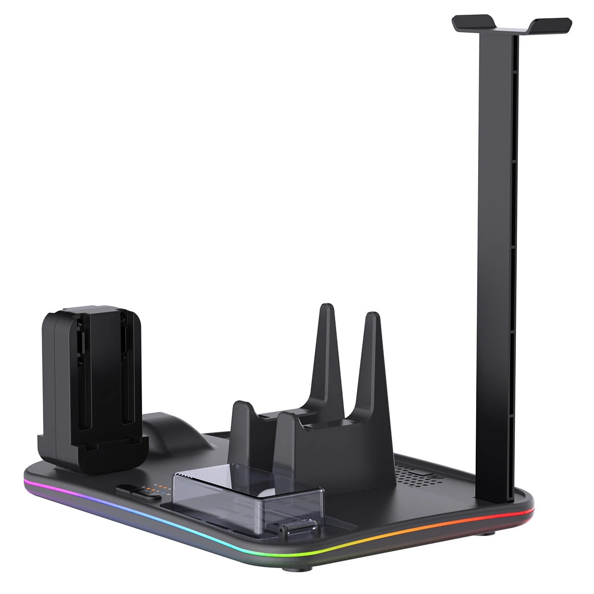 For Switch 2 12-in-1 Multi-functional Cooling and Charging Dock Switch Console Storage Dock with RGB Lighting IPEGA PG-SW2065 — view 3