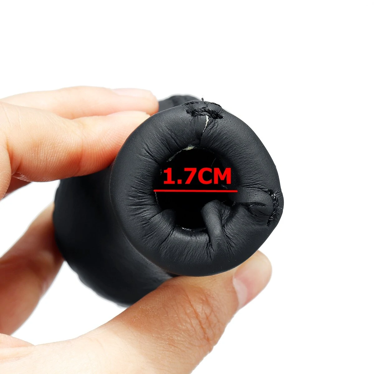 For Toyota Lexus Scion 5 Speed PU Leather Car Gear Shift Knob Stick Head Black — view 2