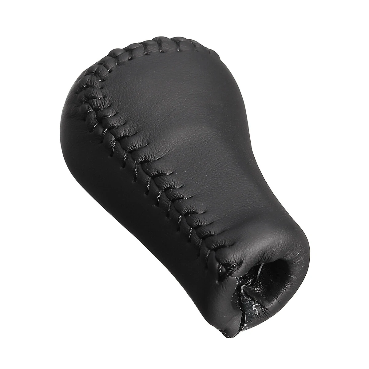 For Toyota Lexus Scion 5 Speed PU Leather Car Gear Shift Knob Stick Head Black — view 5