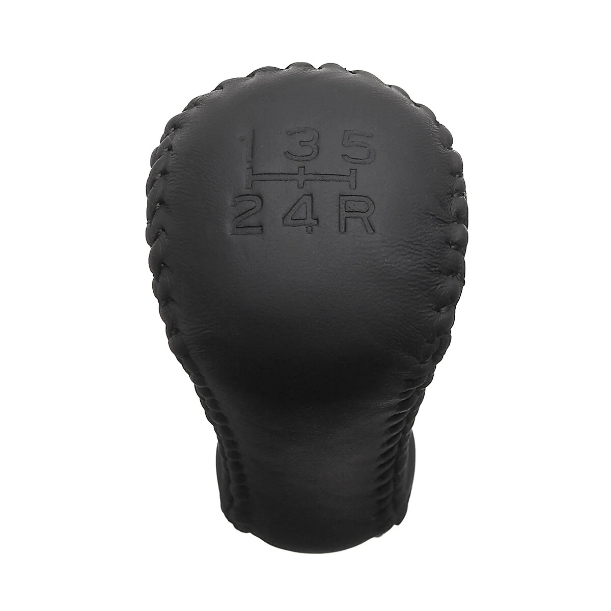 For Toyota Lexus Scion 5 Speed PU Leather Car Gear Shift Knob Stick Head Black — view 6