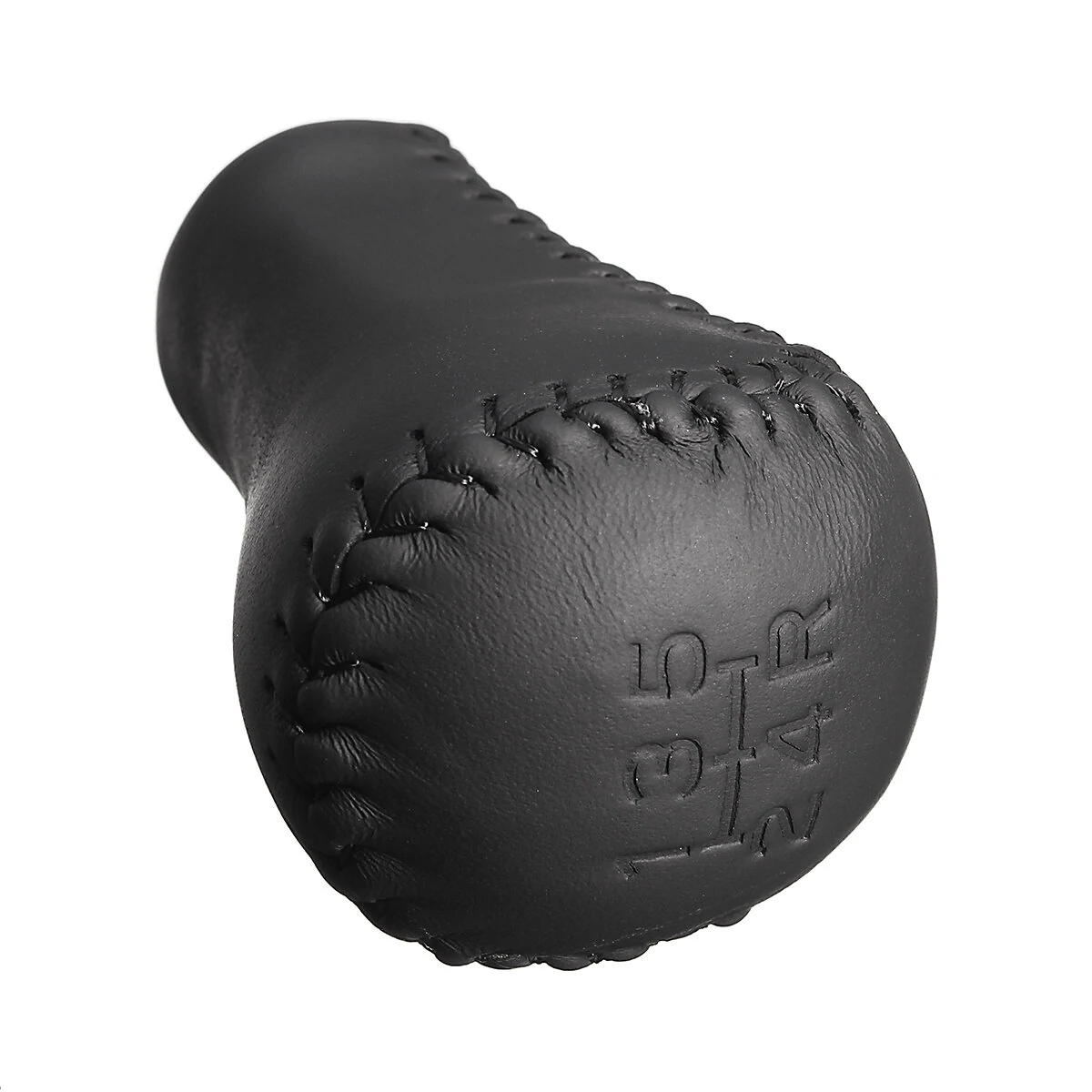 For Toyota Lexus Scion 5 Speed PU Leather Car Gear Shift Knob Stick Head Black — view 7