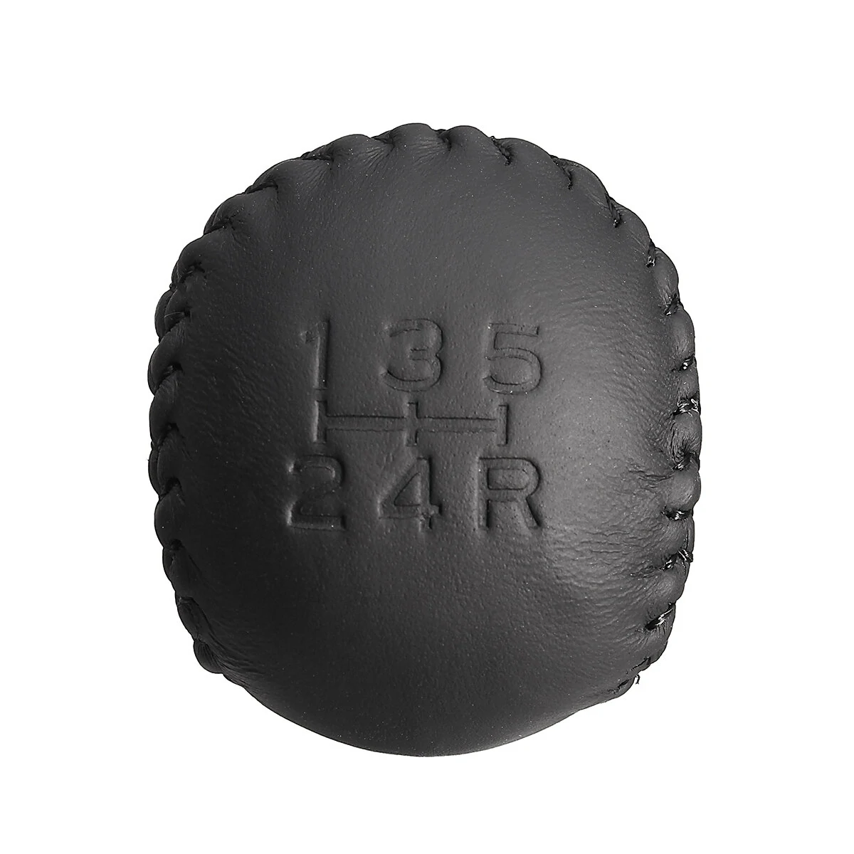 For Toyota Lexus Scion 5 Speed PU Leather Car Gear Shift Knob Stick Head Black — view 8