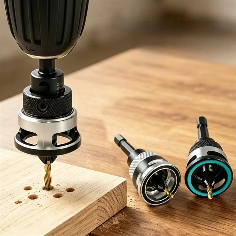 Four-Blade Countersink Drill Bit Set with Depth Stop L-Shape Wrench Titanium Alloy Bit 2.8mm-4.0mm Spiral Flute Design for Efficient Chip Removal — view 2