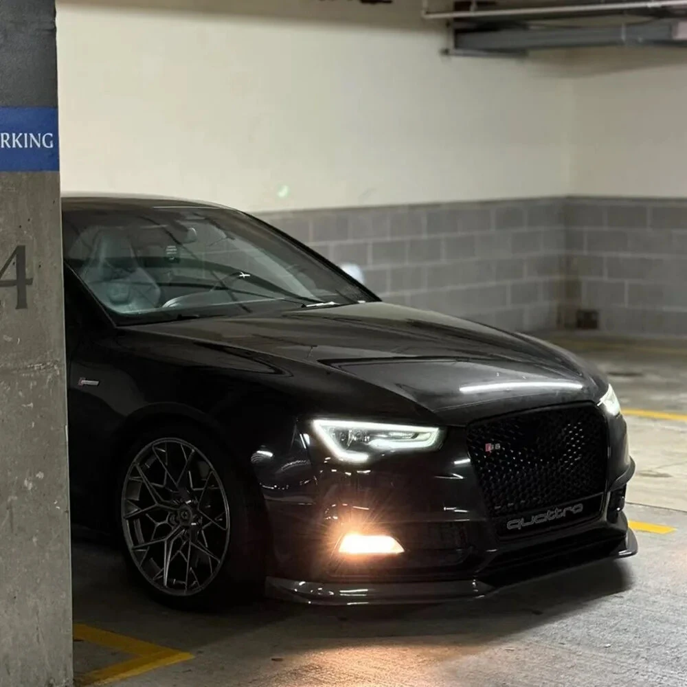 Front Bumper Splitter Lip Front Bumper Spoiler Diffuser Body Modification Kit For Audi A5 S5 A4 A6 A7 2012 2013 2014 2015 2016 — view 5