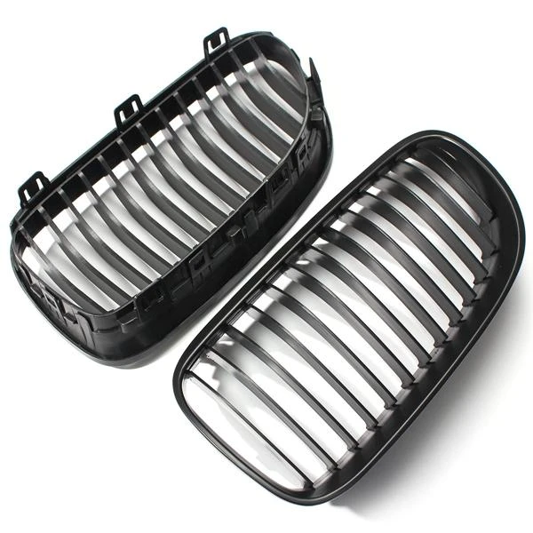 Front Kidney Grille Grills Matte Black for BMW E92 E93 3-Series LCI Facelift 2DR — view 5