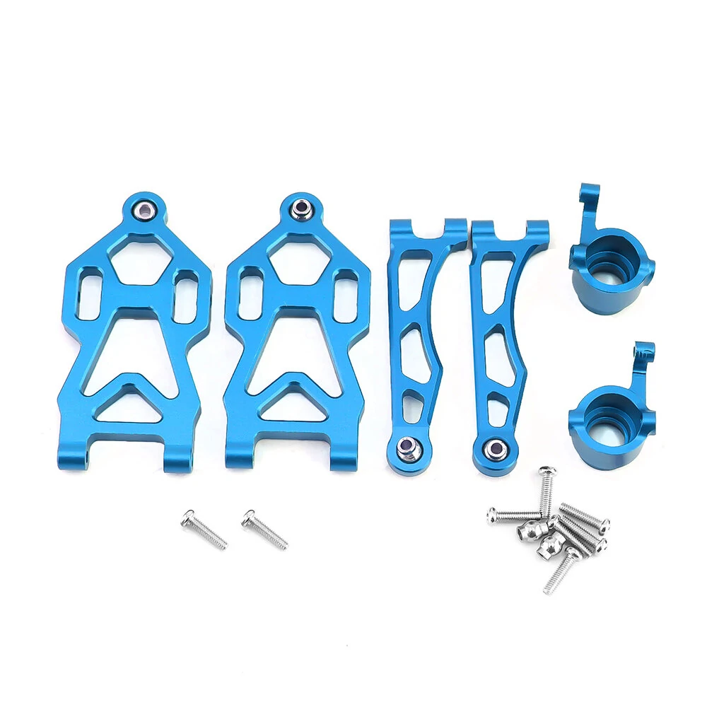 Front Upper Lower Swing Arms Steering Cup For 1/16 SCY 16101 16201 JJRC Q117 Q130 Q132 Metal Upgrade Accessories RC Car Parts — Front