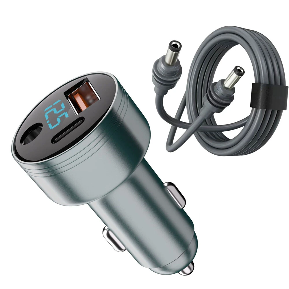 FSJ-088 163W 3-in-1 Car Charger Adapter for Starlink Mini 100W DC Power Port 45W PD USB-C & 18W Fast Charging Lighter Splitter — image 1